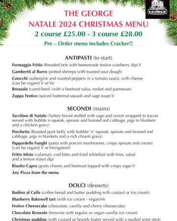 The George Petersfield Christmas 2024 - Pubs Petersfield - Pub Restaurant Petersfield - Cask Ales & Excellent Food & Wine - Great Dining